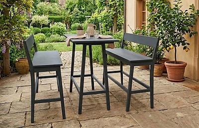 fixe gartenstehtisch und bank   
